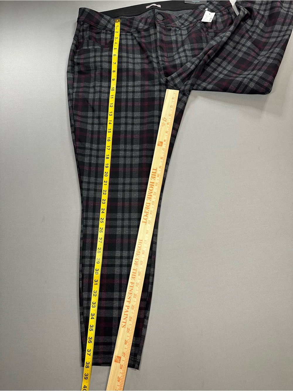 NWT Maurices Skinny Ankle Mid Rise Plaid Pants, Stretch - Womens 20W Regular - Picture 15 of 16